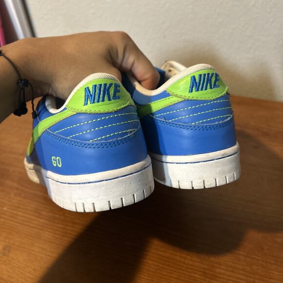 Nike Dunk Low Premium ID By You Mens Size 9.5 Blue Green Goin Go - Picture 6 of 7